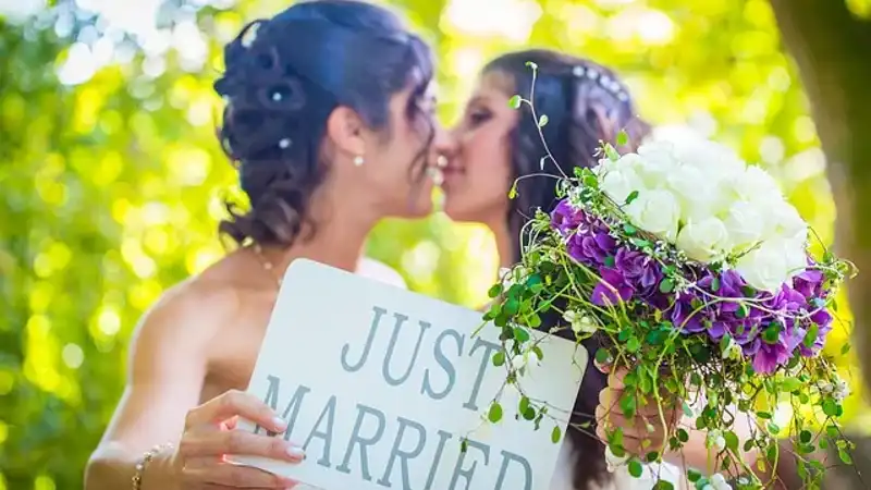 Heart-felt same-sex wedding vows